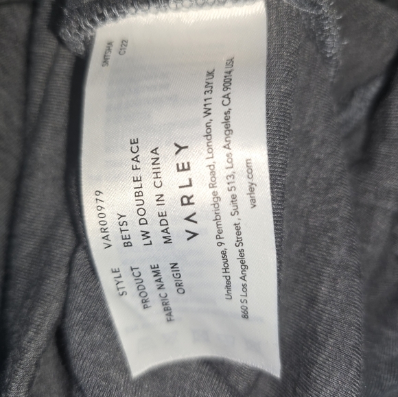 Varley DoubleSoft Betsy Sweat Pullover Sweatshirt Black Sz M - Picture 8 of 8